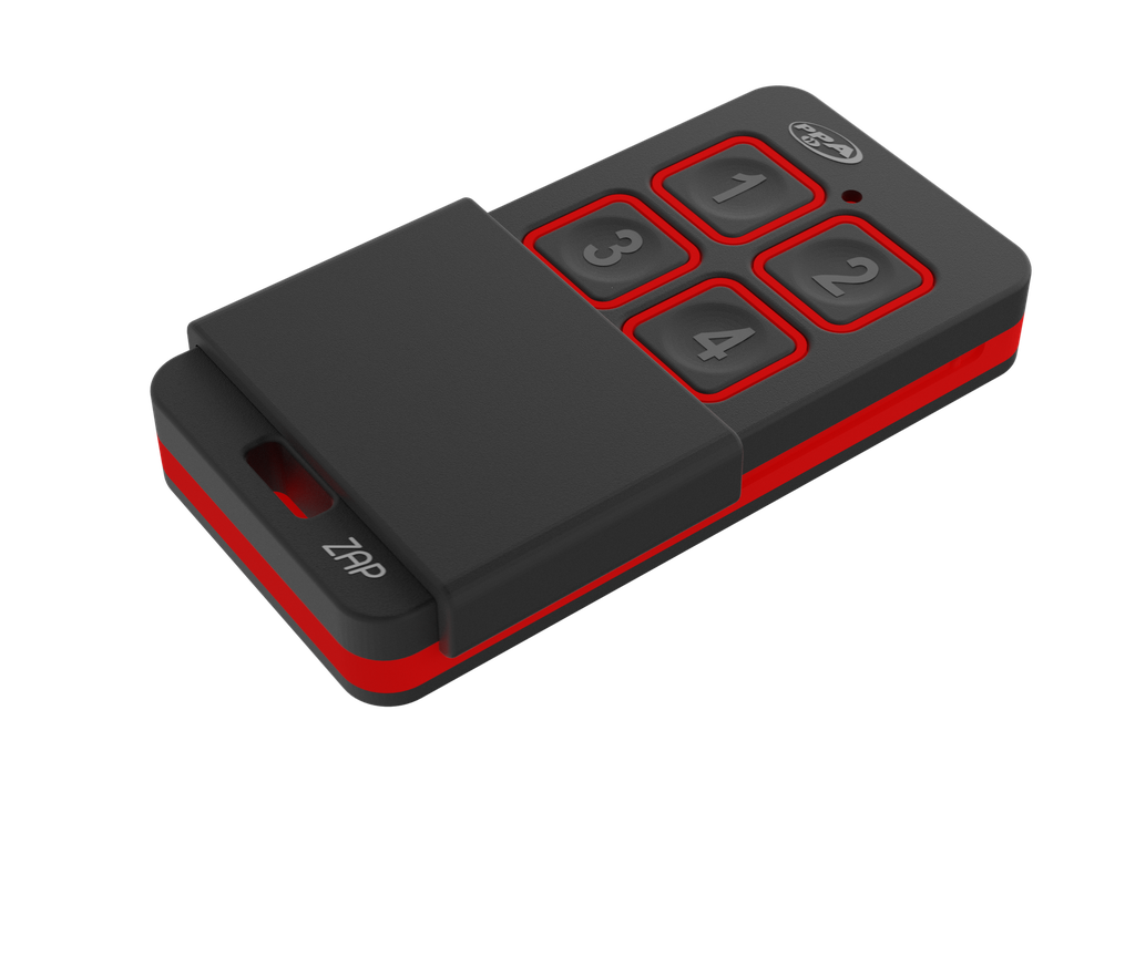 TRANSMISOR ZAP 4B (NEGRO / ROJO)